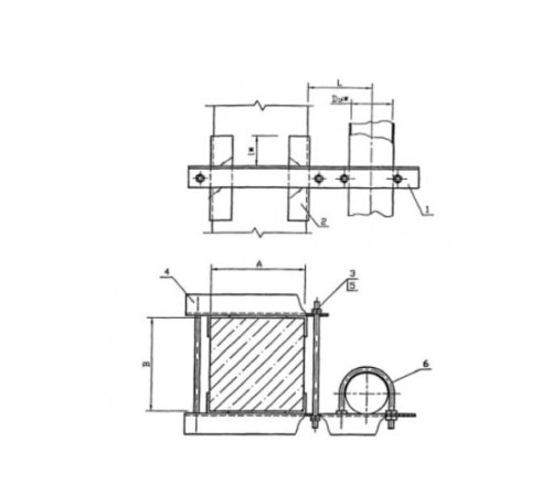 Крепления трубопроводов к железобетонным балкам в Гомеле
