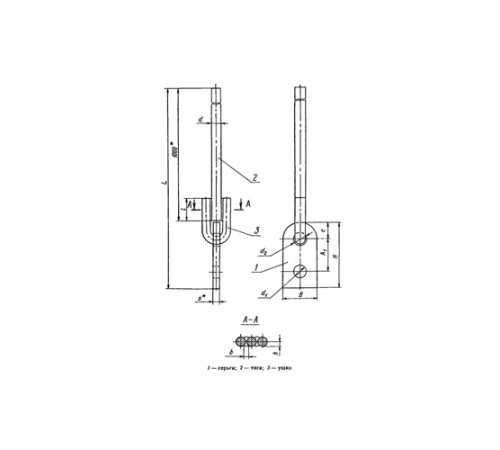Тяги с серьгой для подвесок трубопроводов в Гомеле