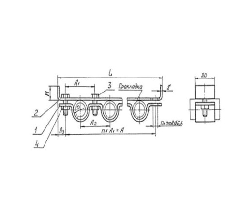 Подвески судовых трубопроводов Тип 7 в Гомеле