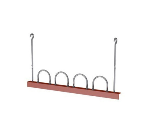 Подвески четырех труб на опорном уголке в Гомеле