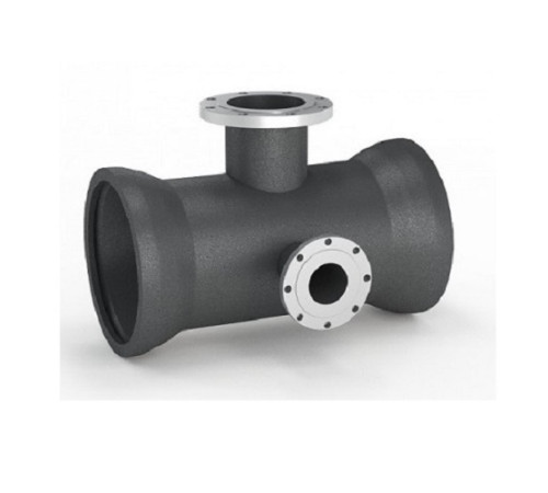 Тройники раструб-фланец с пожарной подставкой чугунные в Гомеле