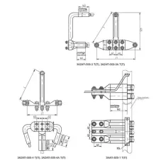 Аппаратные зажимы типа 3А2АП, ЗААП, 4А6АП И 5А2АП