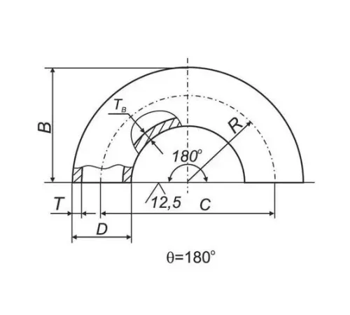 Отводы 180° ВУС в Гомеле для трубопроводов