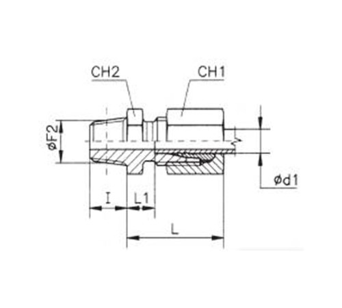 Штуцеры ввертные с конической резьбой TN93 в Гомеле