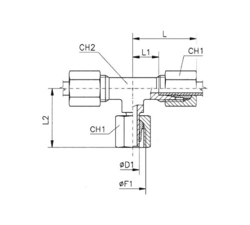 Тройники соединители (ш-г-ш) TN120 в Гомеле с доставкой