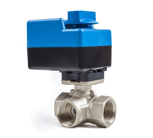 Трехходовые шаровые муфтовые краны с приводом в Гомеле