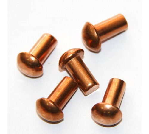 Медные заклепки с полукруглой головкой в Гомеле