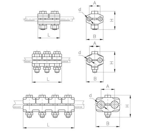 Плашечные зажимы типа ПА для ЛЭП в Гомеле