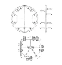 Переходные зажимы типа ПП для перехода с 5 на 4 и на 8 проводов