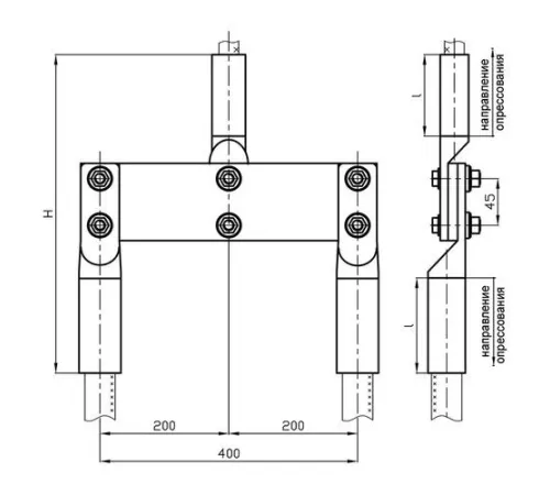 Переходные зажимы ППТ для ЛЭП в Гомеле и Беларуси