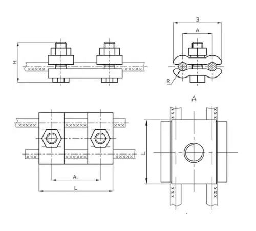 Плашечные зажимы типа ПС для ЛЭП в Гомеле