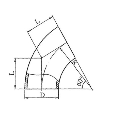 Теплоизоляционные отводы 60 градусов в Гомеле
