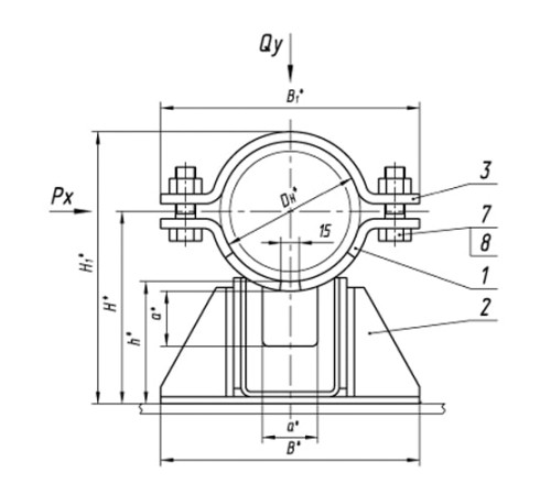 Опоры ТПР.08.38.00.000 в Гомеле для трубопроводов
