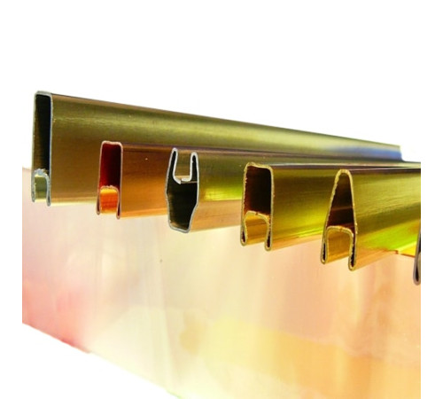 Декоративные латунные профили в Гомеле для стекла