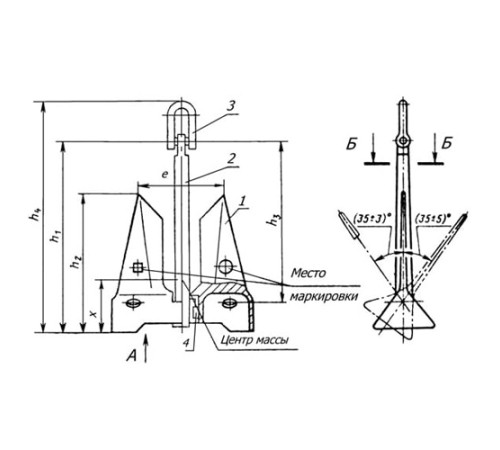 Якоря повышенной держащей силы в Гомеле для судостроения