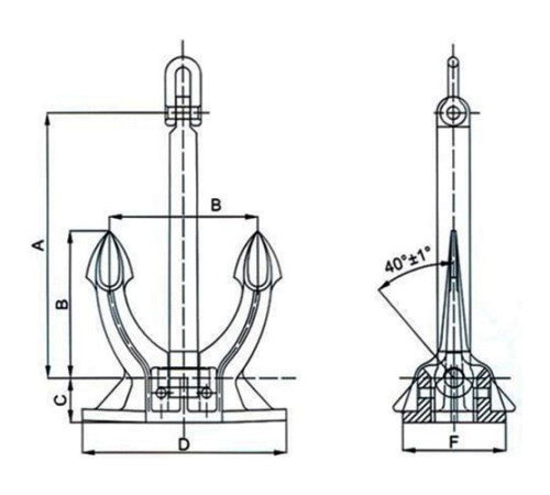 Якоря Spek для судостроения в Гомеле и Беларуси