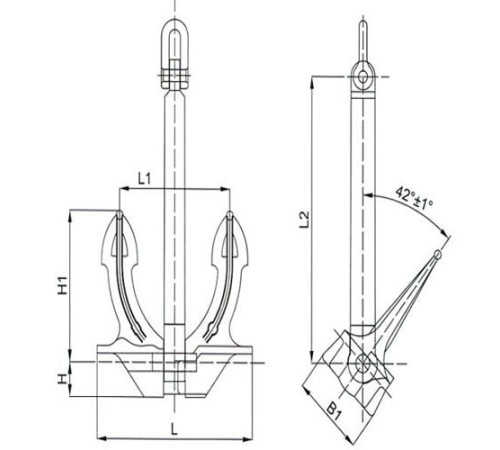 U.S.N бесштоковые якоря в Гомеле с доставкой